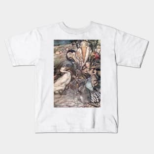 Alice In Wonderland - Arthur Rackham - 8 Kids T-Shirt